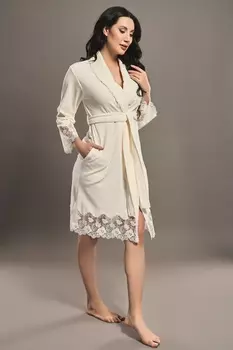 Банный халат Niki цвет: кремовый (S)