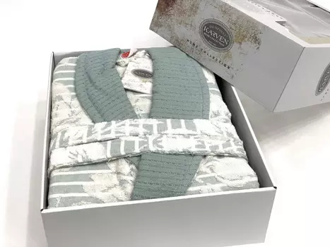 Банный халат Orkide цвет: мятный (L)