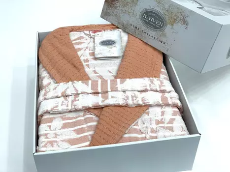 Банный халат Orkide цвет: персиковый (M)