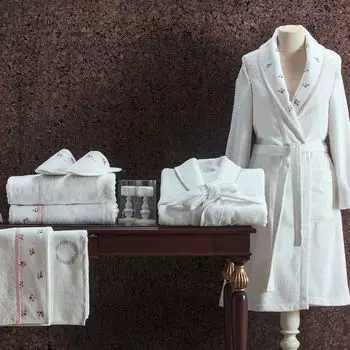 Банный халат Piccolo цвет: розовый (S-M)