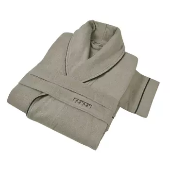 Банный халат Qashmare Contrast Цвет: Дымчатый, Синий (S-M)