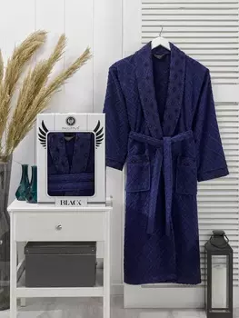 Банный халат Rodos цвет: синий (XL)