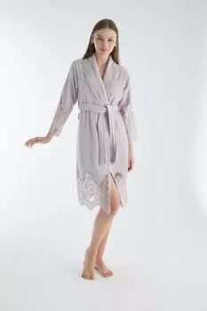 Банный халат Ромильда цвет: лиловый (M)
