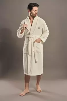 Банный халат Sharli цвет: кремовый (M)