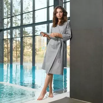 Банный халат Tabita цвет: серый (M)