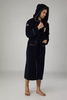 Банный халат Triga цвет: темно-синий (M)