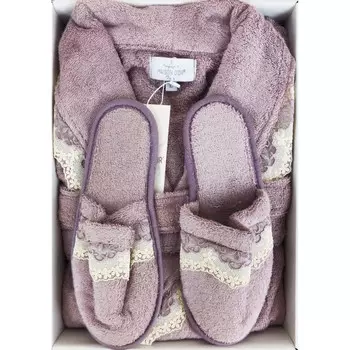 Банный халат Vanessa long цвет: фиолетовый (S)