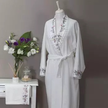 Банный халат Versailes цвет: кремовый (L)