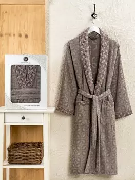 Банный халат Vespira цвет: коричневый (3XL)