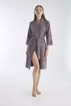 Банный халат Yuventa цвет: сухая роза (M)