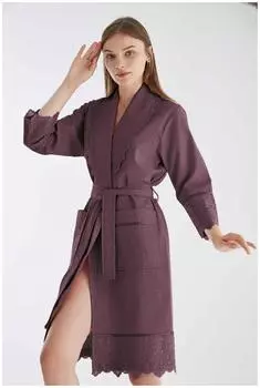 Банный халат Yuventa цвет: сухая роза (M)