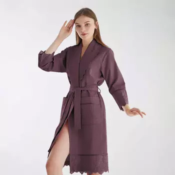 Банный халат Yuventa цвет: сухая роза (S)