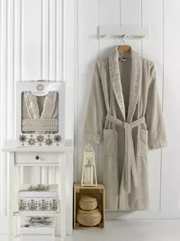 Банный халат Zenit цвет: бежевый (3XL)