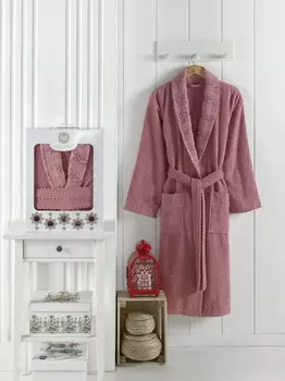 Банный халат Zenit цвет: брусничный (3XL)