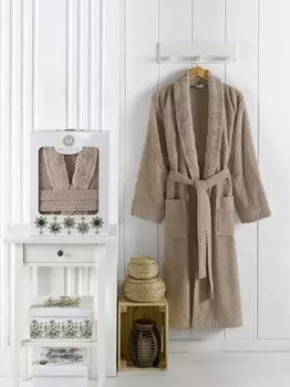 Банный халат Zenit цвет: коричневый (3XL)