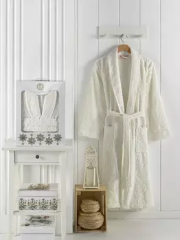 Банный халат Zenit цвет: кремовый (2XL)