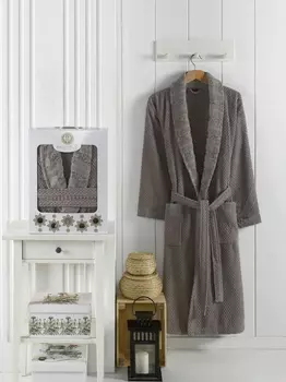 Банный халат Zenit цвет: серый (XL)
