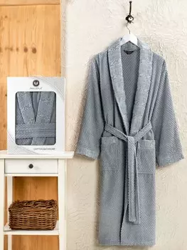 Банный халат Zenit цвет: светло-серый (3XL)