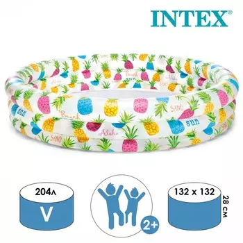 Бассейн Ананасы (132х28 см)