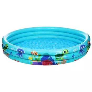 Бассейн надувной На волне: Морской мир (146х146х25 см)