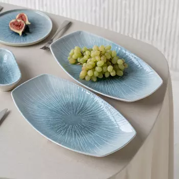 Блюдо Азур цвет: голубой (21х36 см)