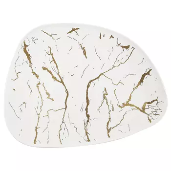 Блюдо Белый мрамор (31х24х2 см)