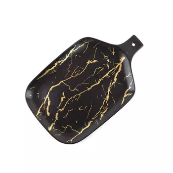 Блюдо Черный мрамор (25х15х2 см)