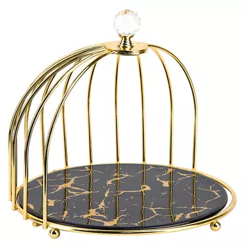 Блюдо Черный мрамор (27х27х21 см)