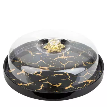 Блюдо Черный мрамор (29х29х11 см)