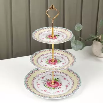 Блюдо Цветочный вальс (24х24х4 см)