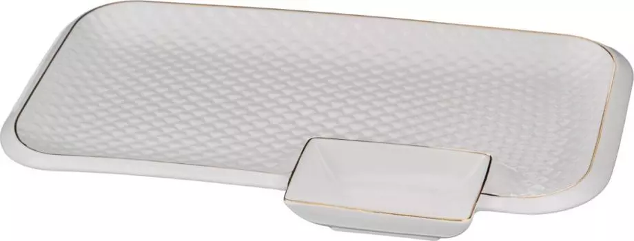 Блюдо Диамант голд (31х20х3 см)