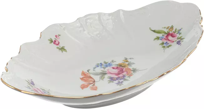 Блюдо для хлеба Мейсенский букет (34 см)