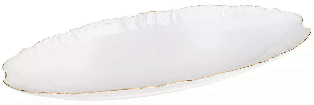 Блюдо для рыбы Casey. Отводка золото (52 см)