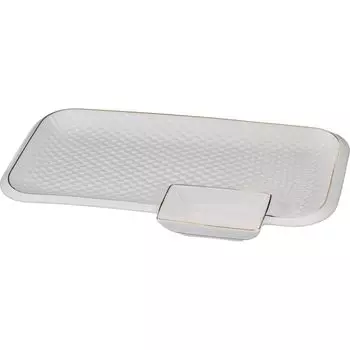 Блюдо для шашлыка Диаманд Голд (31х20х3 см)