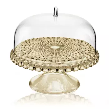 Блюдо для торта с крышкой Tiffany цвет: бежевый (30 см)