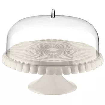 Блюдо для торта с крышкой Tiffany цвет: молочно-белый (36 см)