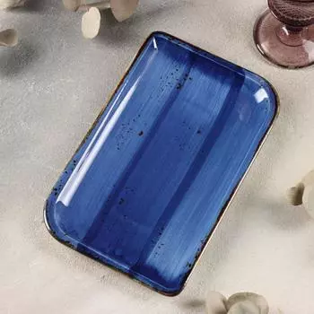 Блюдо Enigma (24х15х2 см) цвет: синий