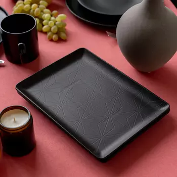 Блюдо Гео цвет: черный (20х27 см)