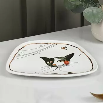 Блюдо Коты-аристократы (22х19х2 см)