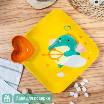 Блюдо Купидон Дино (23х23х5 см)