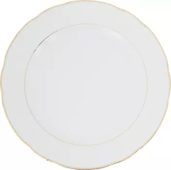 Блюдо мелкое Jordana. Отводка золото (30 см)