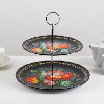 Блюдо Народные мотивы (26х26х3 см)