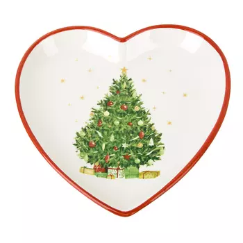 Блюдо Новогодняя ель (22х22х3 см)