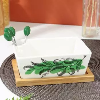 Блюдо Оливки (16х11х6 см)