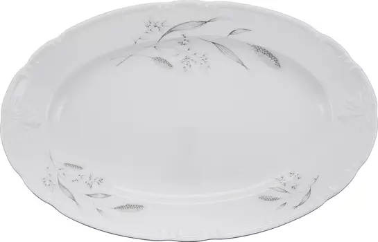 Блюдо овальное Серебряные колосья (36 см)