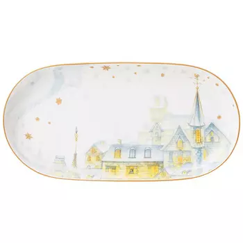 Блюдо овальное Снежная королева (21 см)