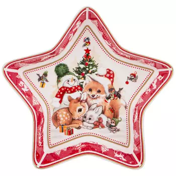 Блюдо С Новым годом (18х18х4 см)