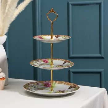 Блюдо Садовый дворик (24х24х4 см)