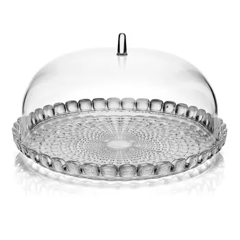 Блюдо сервировочное с крышкой Tiffany цвет: серый (30 см)