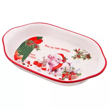 Блюдо-шубница Мистер Свин (28х18х5 см)